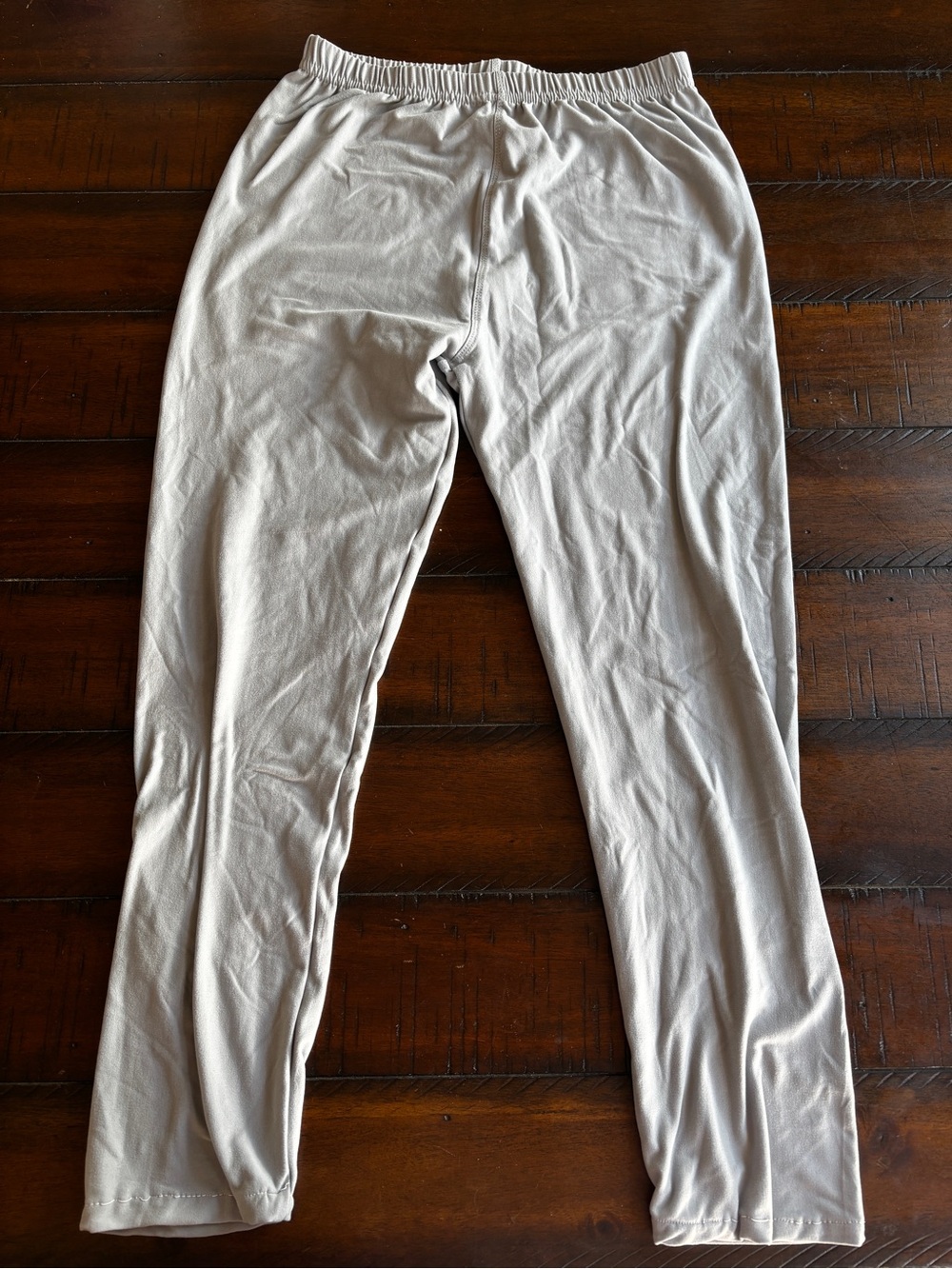 Womenswear Lightweight Elastic-Waist Pants in Light Gray